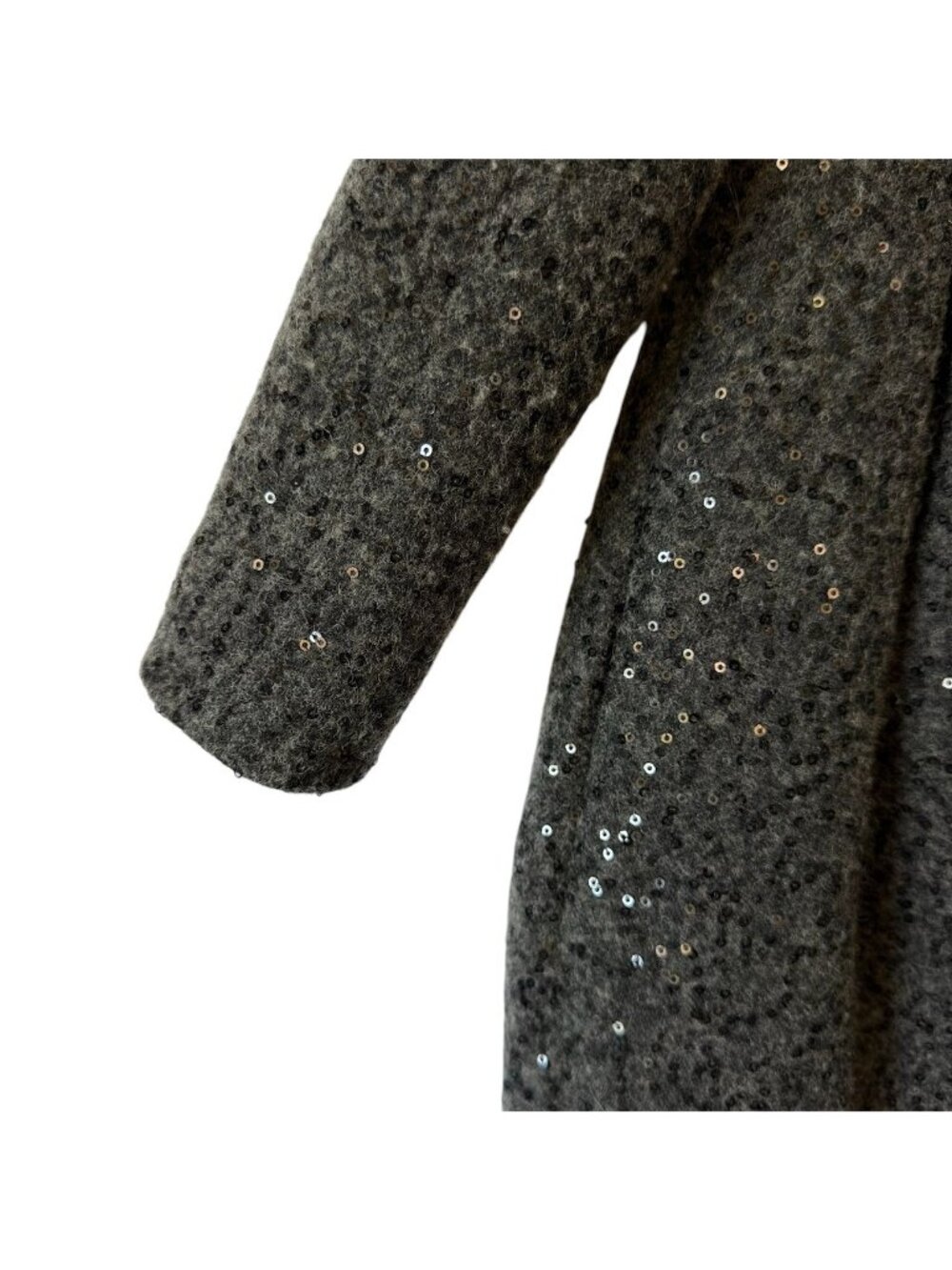 Blumarine Girls 3T Coat Wool Blend Black w Logo Detachable Faux Fur Collar Italy - Picture 10 of 16